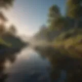 A serene landscape symbolizing tranquility and emotional clarity