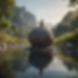 A serene landscape illustrating tranquility and mindfulness