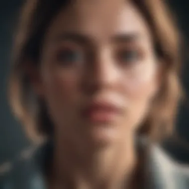 Contemplating Emotional States A person contemplating their emotional state