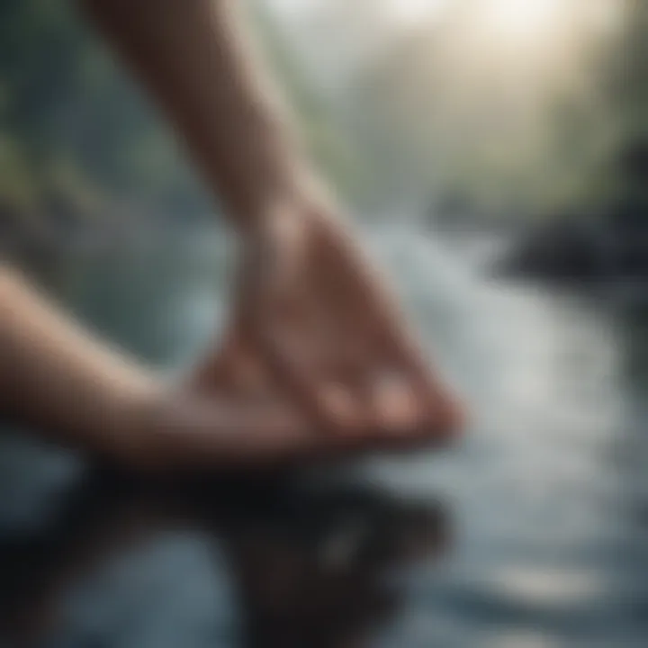 A person reaching out for support, indicating the importance of seeking help