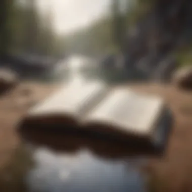 Journey of Self-Reflection An open book with pages turning, symbolizing self-reflection