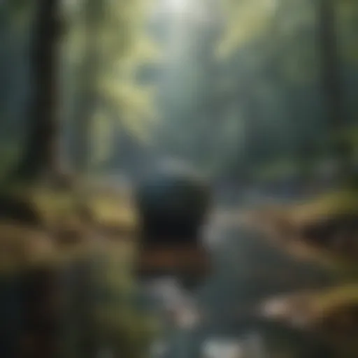 A serene landscape representing emotional tranquility
