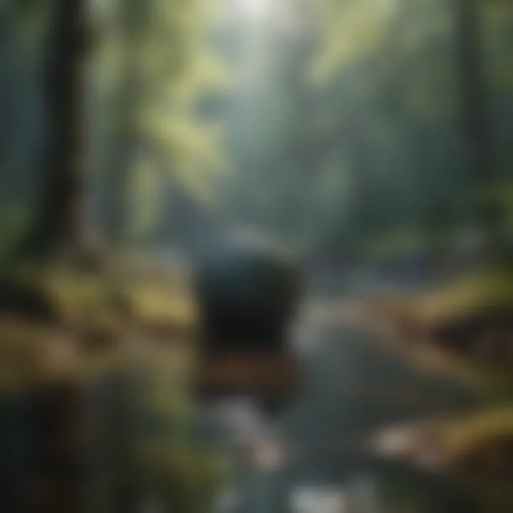 A serene landscape representing emotional tranquility