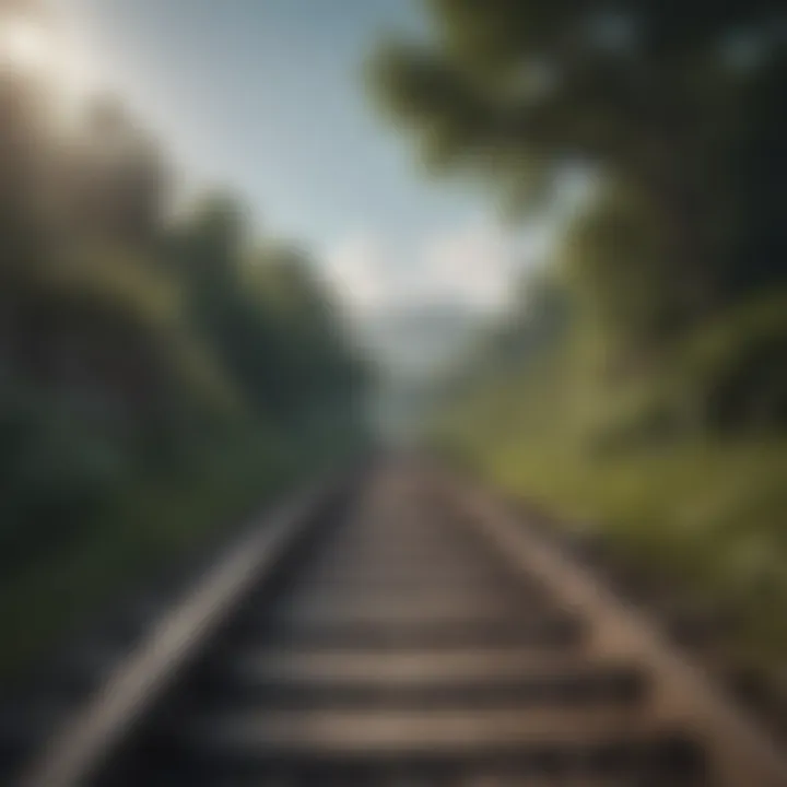 An open path leading towards a brighter horizon