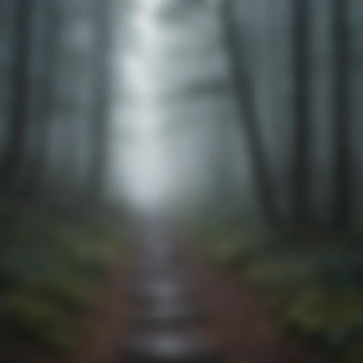 A foggy forest path symbolizing confusion and uncertainty