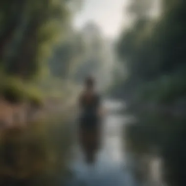 Embracing Clarity in Confusion A tranquil landscape symbolizing clarity amidst chaos