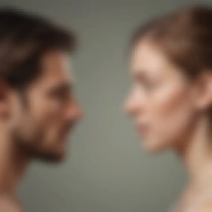 Illustration depicting the intertwining nature of self-esteem and anxiety