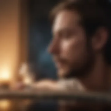 Self-Reflection for Emotional Insight A thoughtful individual reflecting on their feelings