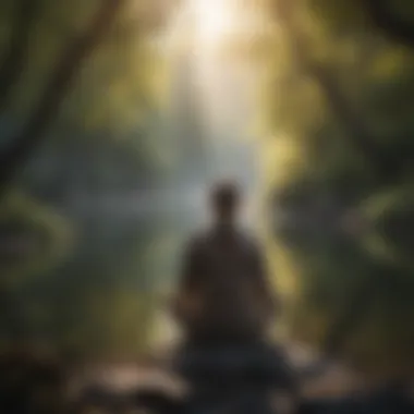 Embracing Inner Peace A serene landscape symbolizing self-reflection