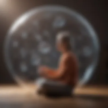Illustrating Cognitive Restructuring A visual representation of cognitive restructuring techniques illustrated through thought bubbles