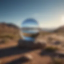 A serene landscape with a clear sky symbolizing mental clarity