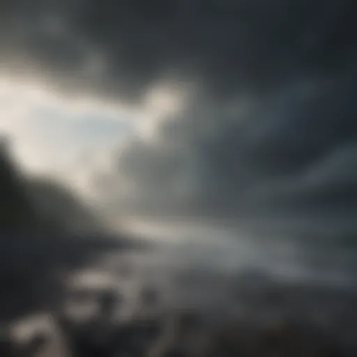 A serene landscape representing tranquility amidst chaos