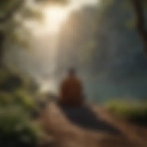 A serene landscape symbolizing inner peace and healing