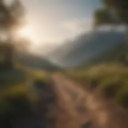 A serene landscape symbolizing personal growth