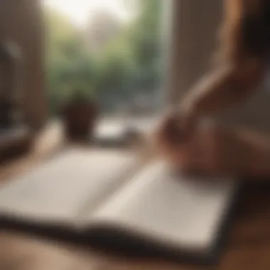 The Power of Introspection A journal opened to a page of self-reflection