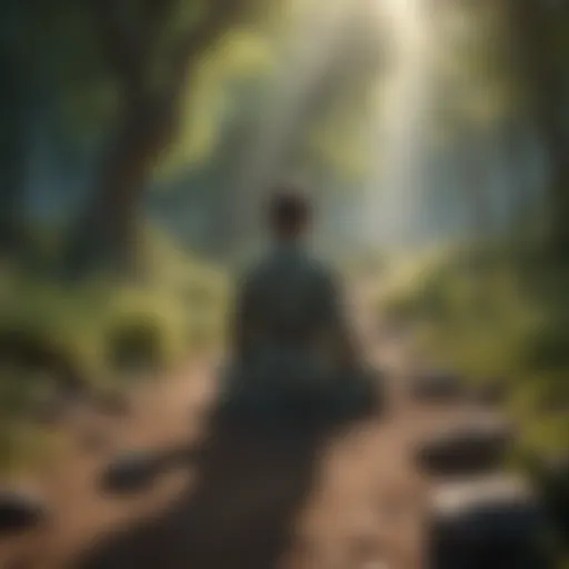 A tranquil landscape symbolizing inner peace