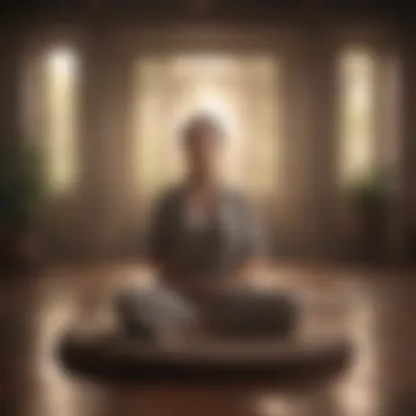Meditation for Clarity A serene meditation space with soft lighting