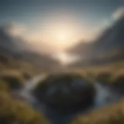 A serene landscape symbolizing clarity and peace of mind