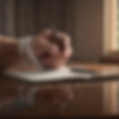 The Power of Self-Reflection A journal open with a pen, illustrating self-reflection and introspection