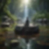 A serene landscape symbolizing inner peace and reflection