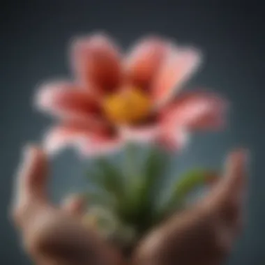 Embracing Personal Growth A blooming flower symbolizing growth