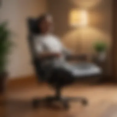 Chair meditation with a straight posture for accessibility