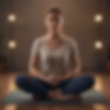 Cross-legged meditation position promoting balance and stability