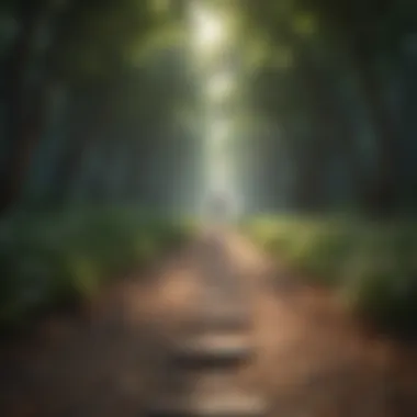 Path to Emotional Independence Illustration showcasing emotional growth and independence