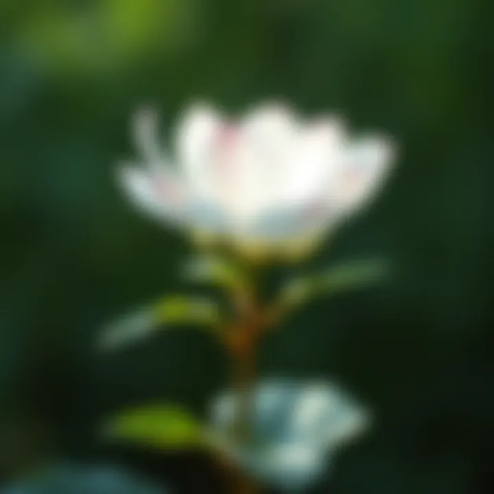 A blooming plant symbolizing growth and transformation