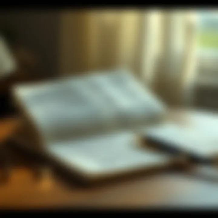 A reflective journal with a pen, representing self-awareness