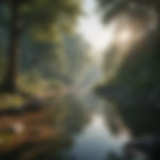 A serene landscape representing tranquility and inner peace