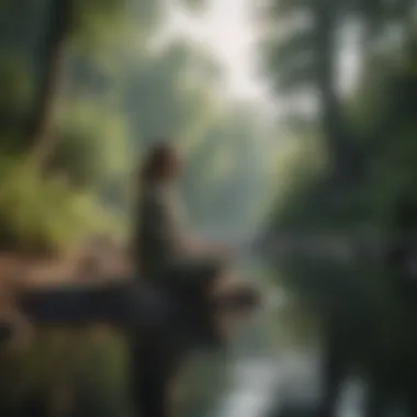 Embracing Tranquility in Nature A serene landscape representing tranquility