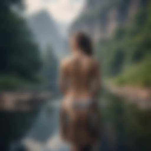 A serene landscape promoting self-reflection