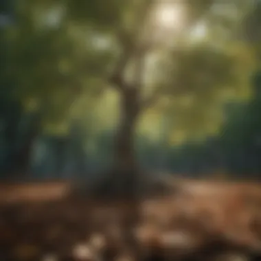A tree with leaves representing growth and appreciation