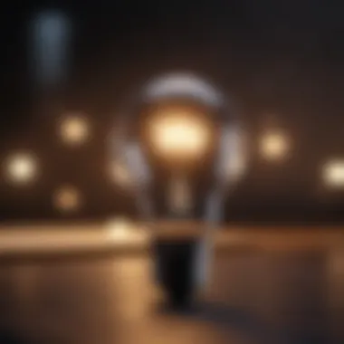 Illuminating Ideas A light bulb symbolizing ideas and inspiration