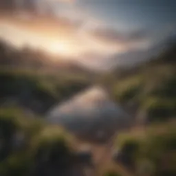 A tranquil landscape representing inner peace