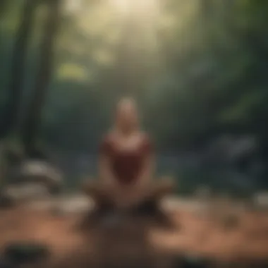 Mindfulness meditation scene promoting mental well-being