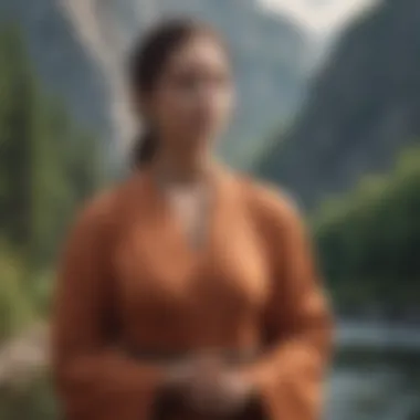 A serene landscape symbolizing mindfulness and tranquility