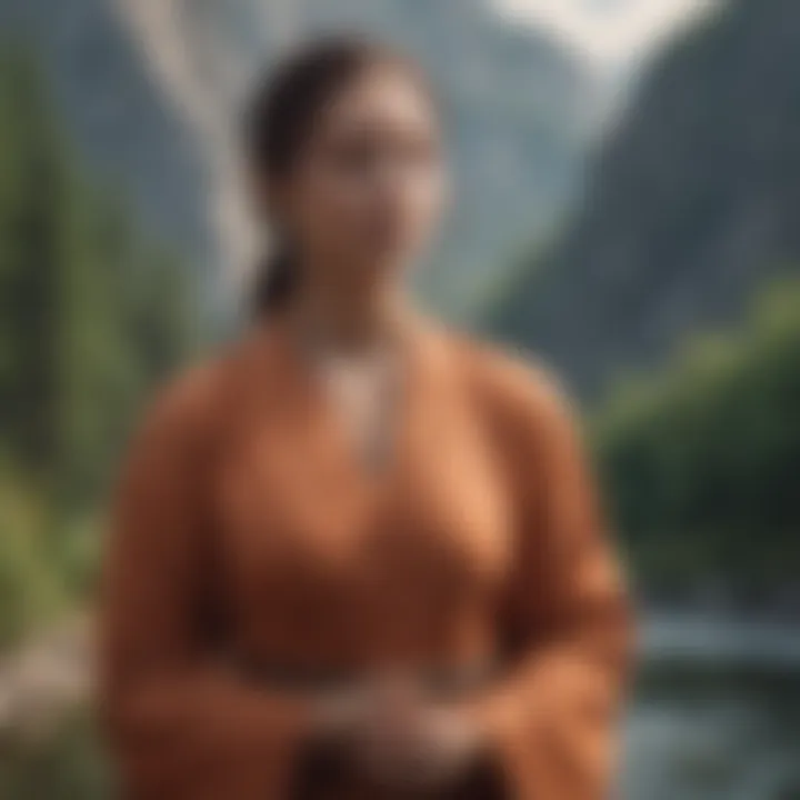 A serene landscape symbolizing mindfulness and tranquility