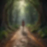 An abstract representation of self-discovery and growth