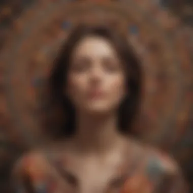 Emotional Tapestry An abstract representation of interconnected emotions and gratitude