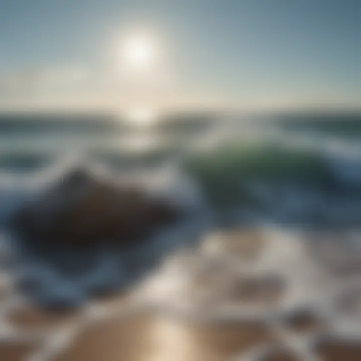 Gentle waves lapping at a peaceful shore