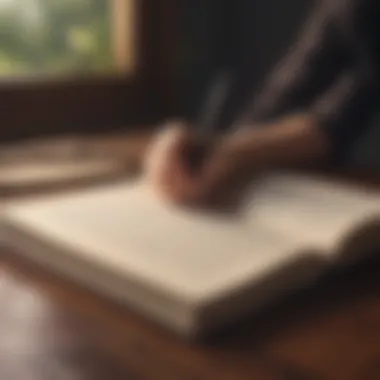 The Journey of Self-Exploration A journal and pen symbolizing self-exploration
