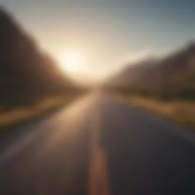 An open road symbolizing a journey of self-discovery