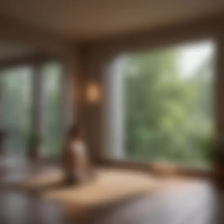 A tranquil space for meditation and mindfulness practice