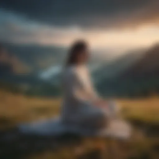 A serene landscape symbolizing inner peace