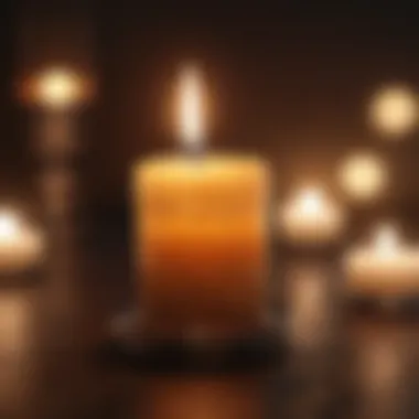 Candle of Enlightenment A candle representing enlightenment and love