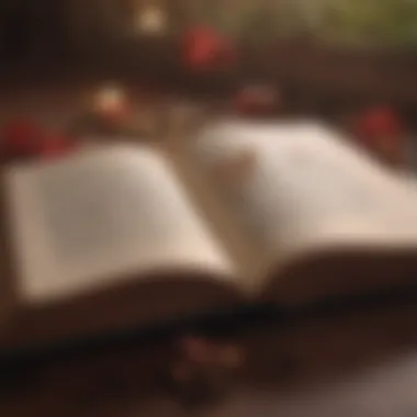 Wisdom of Love An open book with quotes about love