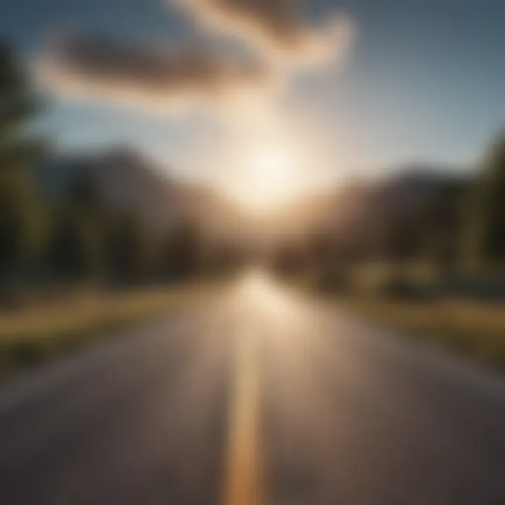 An open road leading to new opportunities