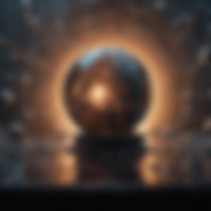 An abstract representation of thought patterns being restructured
